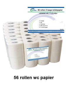 Toiletpapier 3-laags 56 rollen